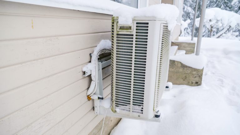 frozen heat pump